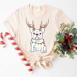 French Bulldog Christmas Unisex Shirt, French Bulldog Shirt, Frenchie Lover Shirt, Frenchie Dog Shirt, Christmas Shirt
