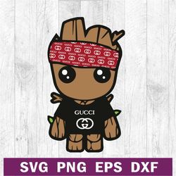 Baby groot Gucci SVG, Baby groot SVG, Disney baby groot SVG PNG cut file