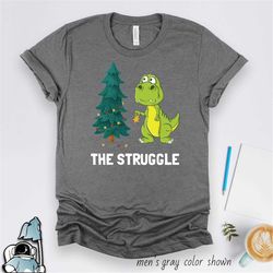 christmas t-rex shirt, christmas dinosaur shirt, t-rex struggle, short arms dinosaur t-rex shirt, t-rex christmas party