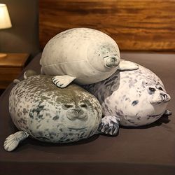 11.8Inch Soft Blob Seal Pillow Sea Lion Doll Plush Stuffed Toy  Sleeping Throw Pillow Gifts For Kids