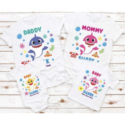 Family Shark Doo Doo Doo Shirt, Birthday Shark Shirts, Matching Birthday Family Shirts, Baby Shark Theme T-Shirt, Matchi