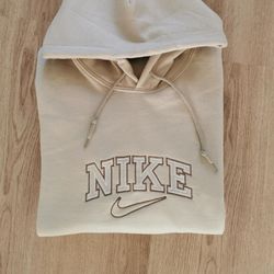 NIKE Embroidered Sweatshirt, Brand Embroidered Sweatshirt, Brand Embroidered Crewneck, Custom Brand Embroidered