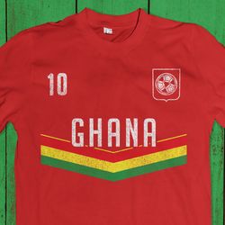 ghana soccer shirt, mens african personalised tee, boys black stars shirt, ghanaian gift  321