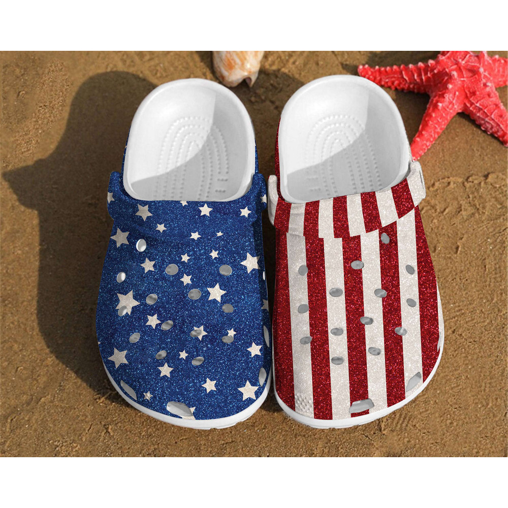 America Flag Independence Us Day 4th Of July Gifts Crocs Clog Shoes.jpg