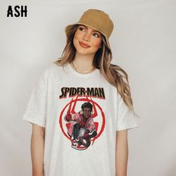 black spider man shirt, 2023 spider-man across the