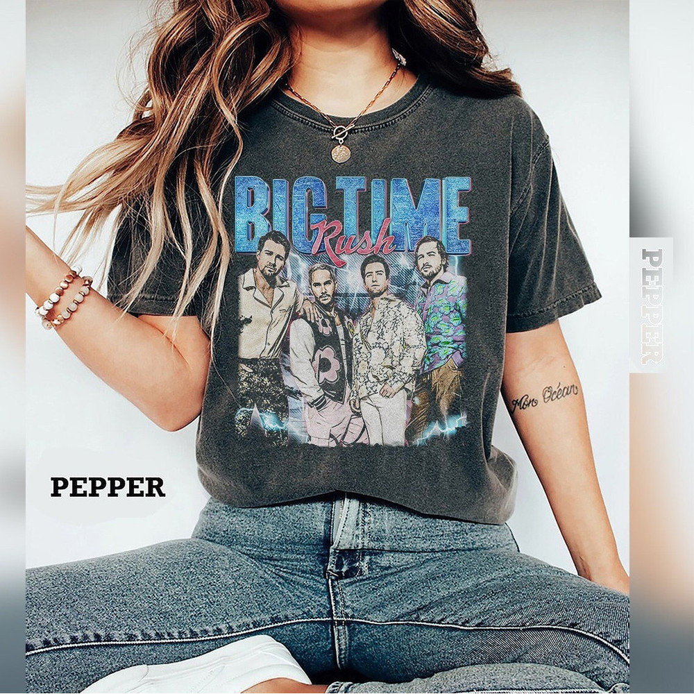 Comfort Colors® Big Time Rush Band Shirt, 2023 Can't Get Enough Tour Shirt, Big Time Rush 90s Vintage T-shirt, BTR Bootleg Gift for Fans - 1.jpg