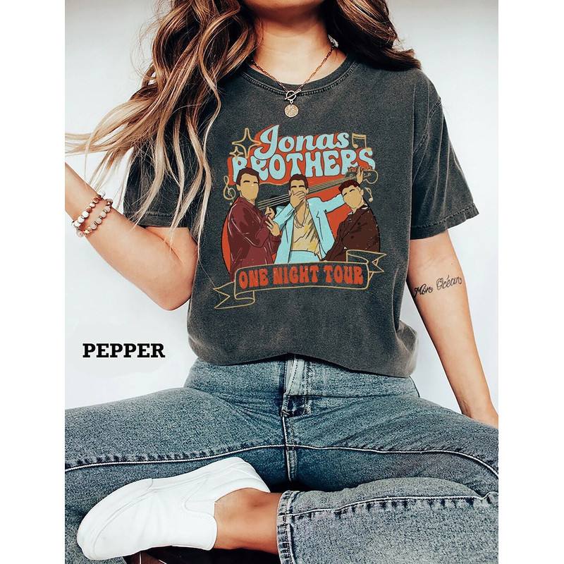 Comfort Colors® Jonas Brother Vintage shirt, Jonas Brothers Comfort Colors Shirt, Jonas Brother Merch, Jonas Brothers Tour Shirt - 1.jpg