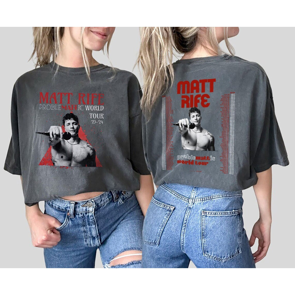 Comfort ColorsĀ® Matt Rife Problemattic World Tour Shirt, Matt Rife Shirt, Matt Rife Comedy Shirt, Matt Rife Gift for Fans - 1.jpg