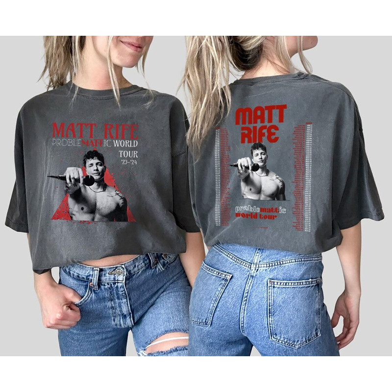 Comfort ColorsĀ® Matt Rife Problemattic World Tour Shirt, Matt Rife Shirt, Matt Rife Comedy Shirt, Matt Rife Gift for Fans - 1.jpg