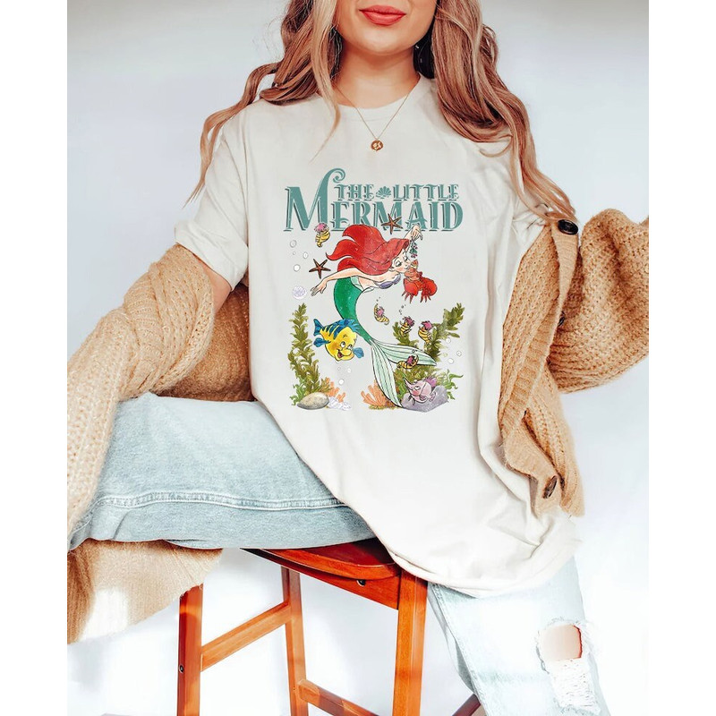 Vintage Little Mermaid Shirt, Little Mermaid Ariel Shirt, Disney Princess Gift - 2.jpg