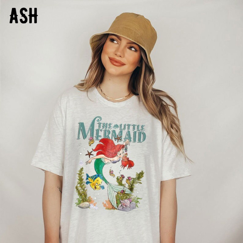 Vintage Little Mermaid Shirt, Little Mermaid Ariel Shirt, Disney Princess Gift - 4.jpg