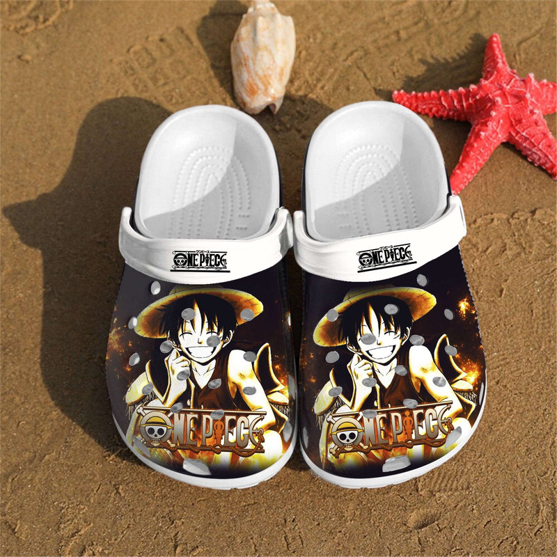 Personalised One Piece Art Custom Crocs Clog Shoes.jpg