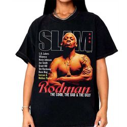 Dennis Rodman Magazine Tshirt, Dennis Rodman Rap Tee Vintage, Basketball Unisex Shirt, Vintage Dennis Rodman Fans, Denni