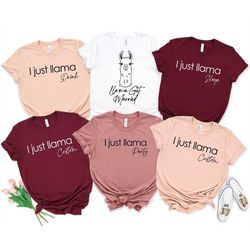 bachelorette party shirts, bridesmaids shirt, bridesmaid custom party shirts, llama party shirts, bridal party, bachelor