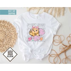 sweet chick shirt, christian easter tee, easter gift shirt, cute animal shirt, easter day shirt, chick lover easter tee,