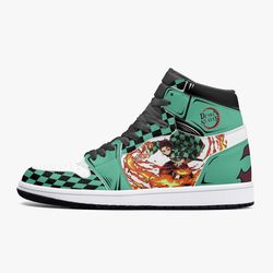 demon slayer tanjiro jd1 shoes, demon slayer tanjiro jordan 1 shoes