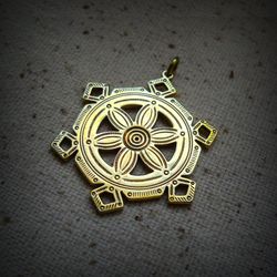 Sun symbol pendant,Ukraine brass pendant,Vintage Brass pendant,ukrainian jewelry,ukrainian sun symbol,sun emblem charm
