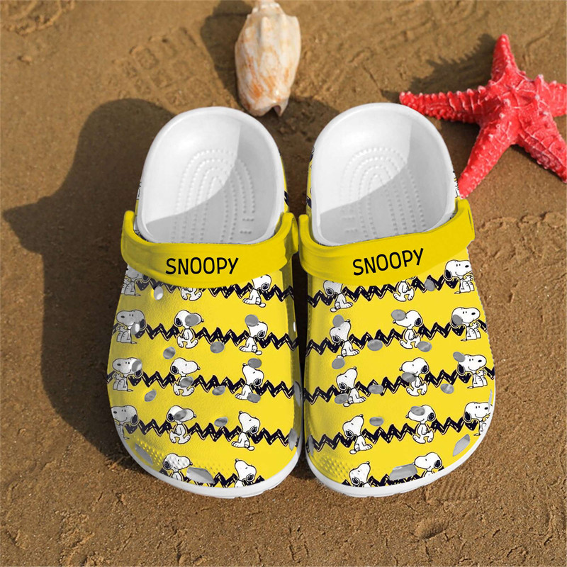 Personalised Snoopy Charlie Brown Peanuts Custom Crocs Clog Shoes.jpg
