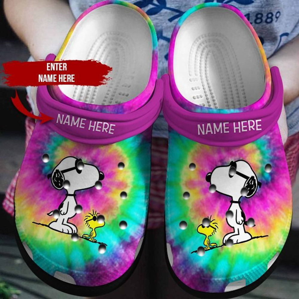 Rainbow Snoopy Crocs Clog Shoes.jpg