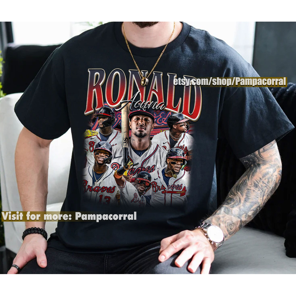 Ronald Acuna Jr Shirt, Baseball shirt, Classic 90s Graphic Tee, Unisex, Vintage Bootleg, Gift, Retro - 4.jpg