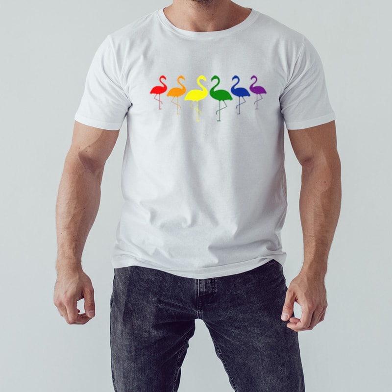 Flamingo pride 2023 shirt, Shirt For Men Women, Graphic Design, Unisex Shirt