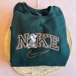 nike x thumper bunny embroidered sweatshirt, inspired brand embroidered sweatshirt, brand embroidered hoodie, inspired