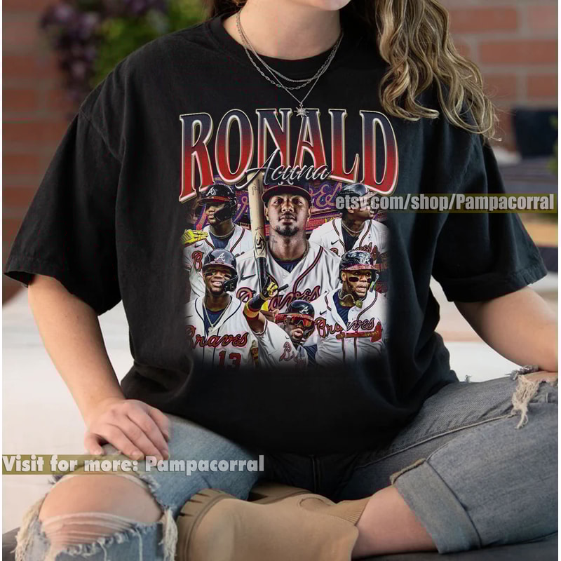 Ronald Acuna Jr Shirt, Baseball shirt, Classic 90s Graphic Tee, Unisex, Vintage Bootleg, Gift, Retro - 1.jpg