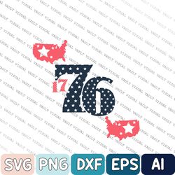 independence day svg, 1776 4th of july patriotic design svg, cut file, distressed red, white, blue svg