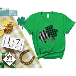lucky clover shirt, shamrock shirt, st paddys day tee, irish shirt, lucky shirt, st patricks shirt, holiday gifts shirt,