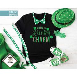 lucky charm shirt, women irish shirt, shamrock shirt, lucky mom shirt, patricks day shirt, st patrick's shirt, shirt for