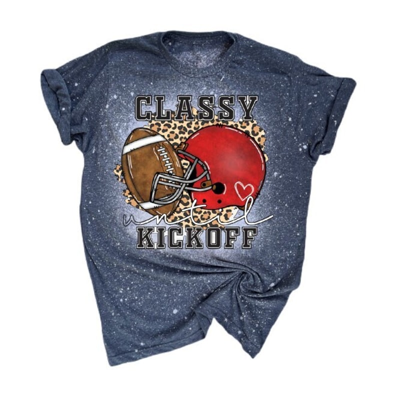 Classy Until Kickoff Football Mom Mama Bleached Shirt Leopard Cheetah - 1.jpg