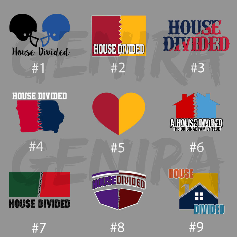 Custom House Divided Shirt, House Divided Baby Clothes, House Divided College Shirt, House Divided Toddler Tee, House Divided Baby Undecided - 2.jpg