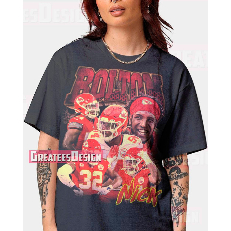 Limited Nick Bolton T-shirt Bootleg Oversize Unisex Shirt GEE193 - 1.jpg