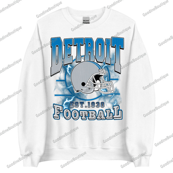 Vintage Detroit Football Sweatshirt  T Shirt, Vintage Retro Style Detroit Football Crewneck Sweatshirt, Sunday Football Adult Kid Shirt - 4.jpg