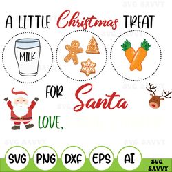 santa plate svg, cookies for santa svg, personalized santa plate svg, santa board svg, treats for santa svg, christmas