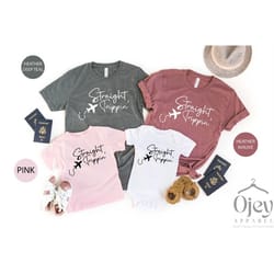 family trip shirts, summer vacation shirts, matching family shirts, straight trippin shirt, traveler shirt, travel coupl