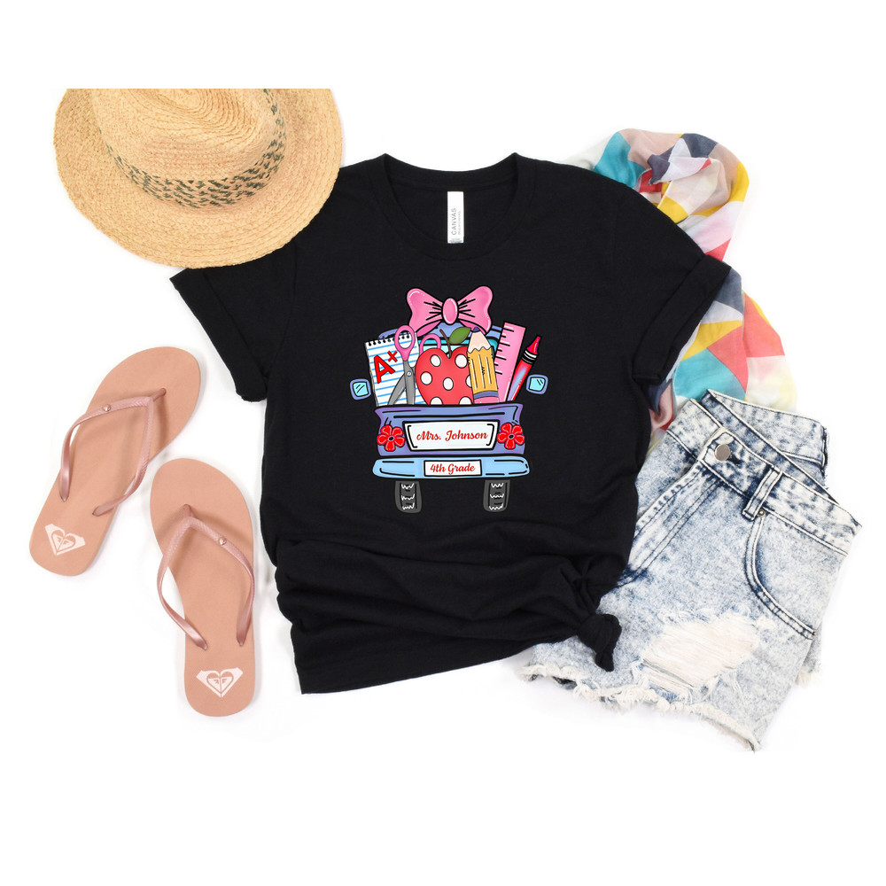 Custom Teacher T-Shirt, Teacher Team Shirt, Personalized School Shirt, Customized Teacher Name Shirt, Teacher Gift, Elementary Teacher Shirt - 2.jpg