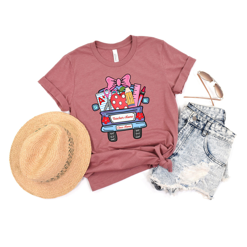 Custom Teacher T-Shirt, Teacher Team Shirt, Personalized School Shirt, Customized Teacher Name Shirt, Teacher Gift, Elementary Teacher Shirt - 3.jpg