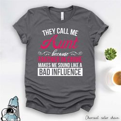 aunt gift, aunt shirts, aunt life, partner in crime makes me sound like a bad influence, funny aunt to be, new aunt gift