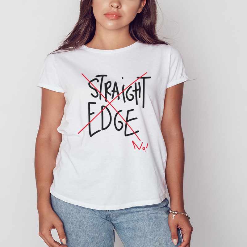 Straight Edge No Long shirt, Shirt For Men Women, Graphic Design, Unisex Shirt