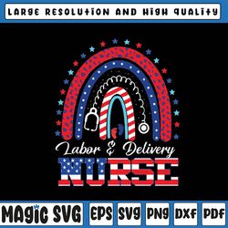 personalized name nurse rainbow 4th of july png, usa flag patriotic nurse png, nurse sublimation design, 4th of july png