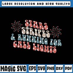 stars stripes running for call lights cna nurse 4th of july svg, american nurse svg, independence day png digital