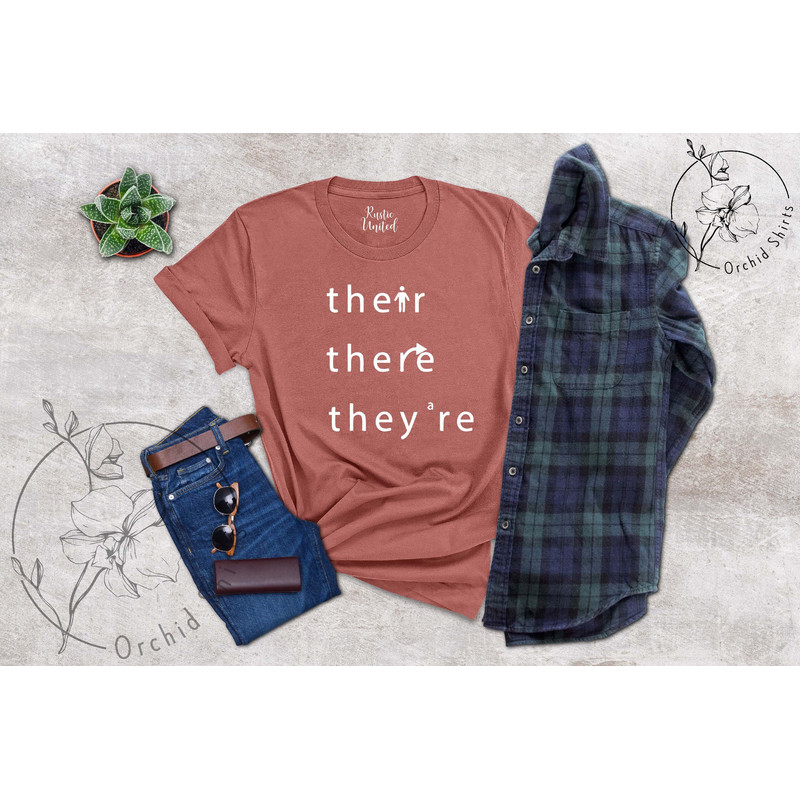 There They're Their Shirt, Funny Grammar Shirt,English Teacher Gift,Funny Teacher T-shirt,Gift for Teacher,Funny Teacher Shirts,Teacher Tee - 9.jpg