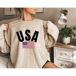 us flag patriotic sweatshirt - 4th of july parade sweater - fourth of july party - usa party pullover - independence day