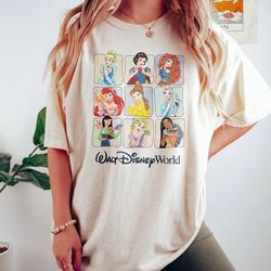 retro disney princess shirts, vintage disney princess , disney family matching shirt, funny princess disney shirt, disne