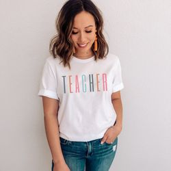 cute teacher t-shirt design svg cut file, svg file for cricut future teacher svg - digital download