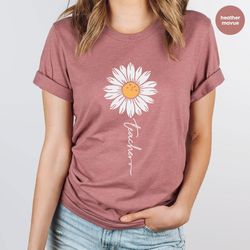 floral teacher shirt, minimalist tshirts, cute teacher gifts, teacher appreciation gifts, inspirational teacher tshirt,