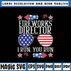 4th of july fireworks director i run you run technician svg, run you run usa flag svg, independence day png, digital
