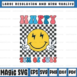 happy 4th of july smile sunglasses patriotic american flag svg, american flag smiley svg, independence day png, digital