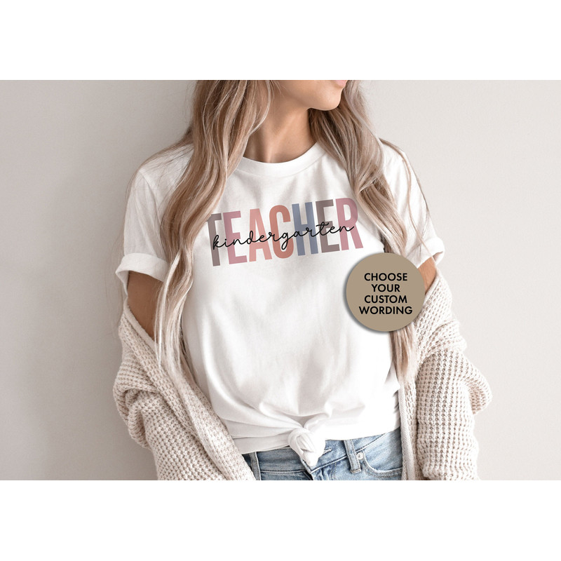 Kindergarten Teacher Shirt, Kindergarten Teacher T-Shirt, Teacher Shirt, Kindergarten Teacher Gift, Gift for Kindergarten Teacher - 1.jpg